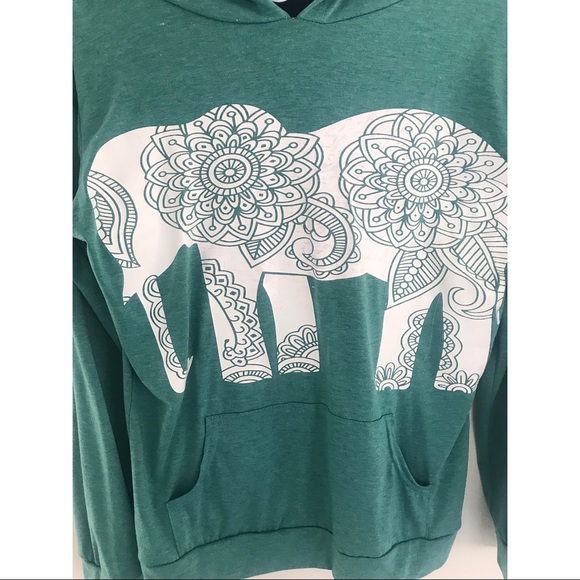 Green Elephant Hoodie - Picture 3 of 8